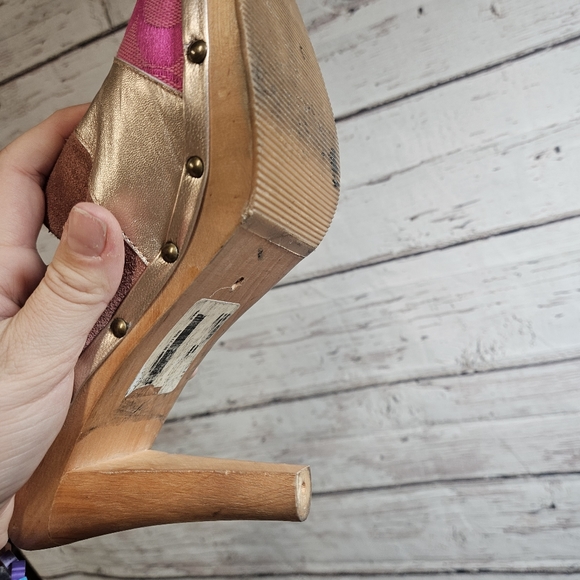 Coach pink wood clog heels - Picture 16 of 16